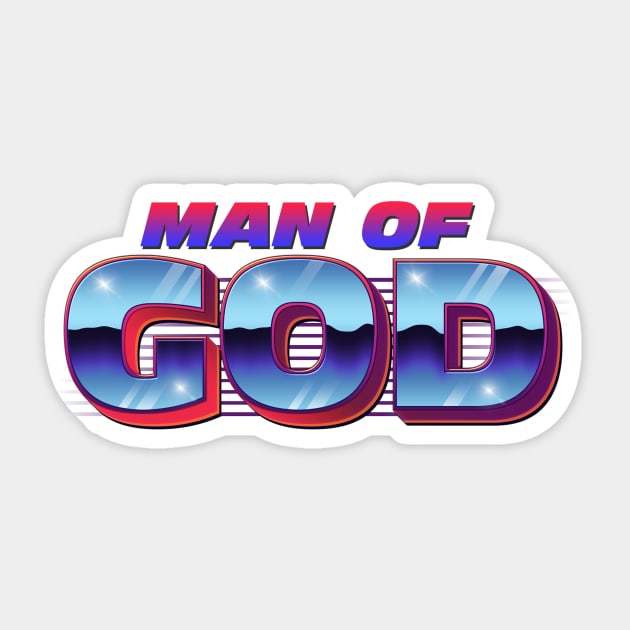 Man of God Christian Superhero Sticker by JayJayJackson